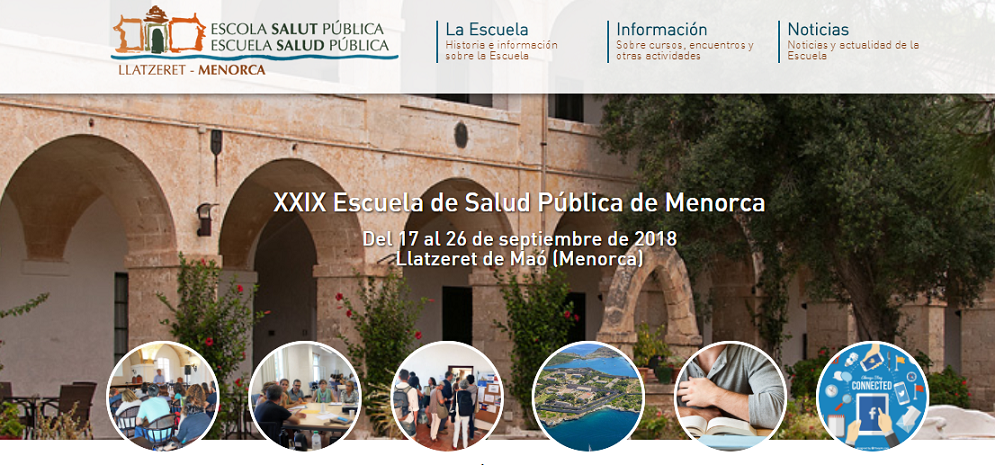 XXIX ESCUELA DE SALUD PÚBLICA DE MENORCA 2018