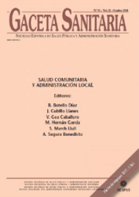 Salud Comunitaria y Administración Local / Monográfico Gaceta Sanitaria
