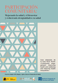 Participación Comunitaria: mejorando la salud y el bienestar y reduciendo desigualdades en salud / Grupo de Trabajo del Proyecto AdaptA GPS